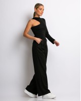 Παντελόνι με πιέτα μαύρο