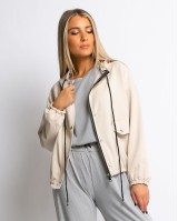 Jacket υφασμάτινο μπεζ Jacket υφασμάτινο μπεζ