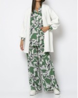 Ζακέτα χνουδωτή φούτερ με ριπ γιακά Εκρού