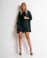 Φούστα mini με παγιέτες navy