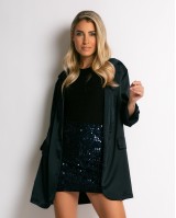 Φούστα mini με παγιέτες navy