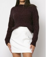 Πλεκτό κοντό Μελιντζανί