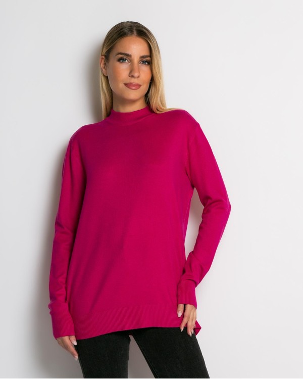 Μπλούζα ψιλό πλεκτό απαλή υφή μακρυμάνικη λουπέτο χακί