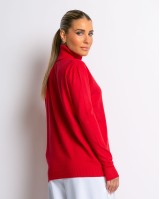 Μπλούζα ψιλό πλεκτό απαλή υφή μακρυμάνικη ζιβάγκο κόκκινο