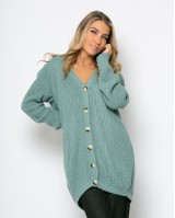 Ζακέτα πλεκτή με κουμπιά βεραμάν