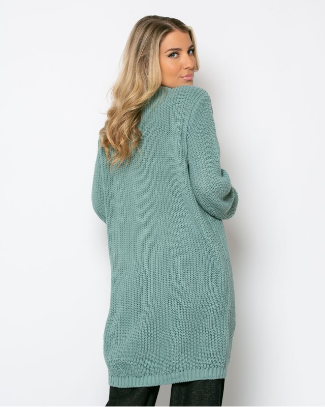 Ζακέτα πλεκτή με κουμπιά βεραμάν