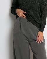 Μπλούζα ψιλό πλεκτό σε άνετη γραμμη λούρεξ μαύρο