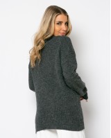 Πλεκτό ζιβάγκο ανθρακί