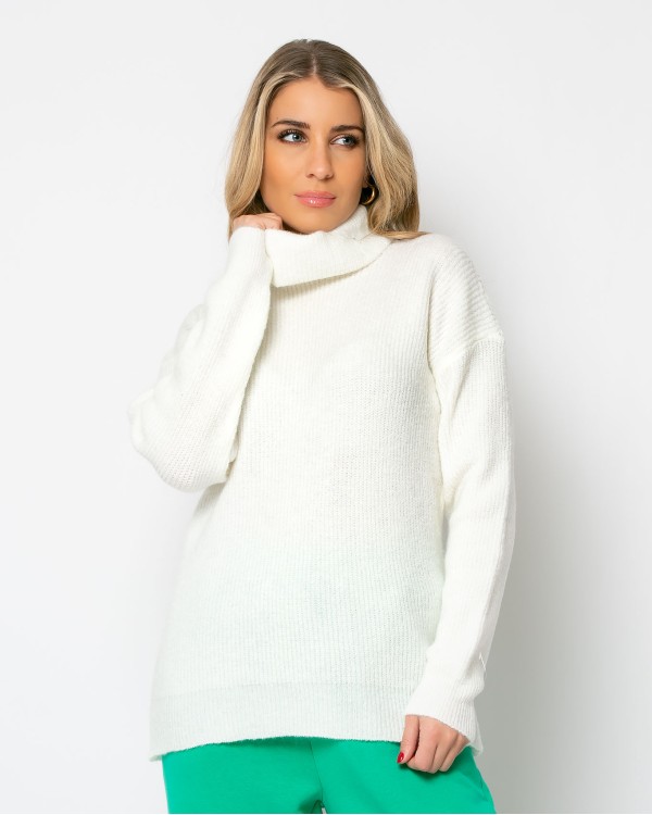 Πλεκτό ζιβάγκο εκρου