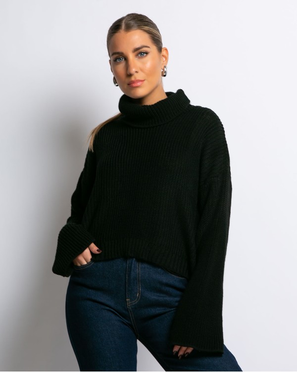 Μπλούζα πλεκτή ζιβάγκο εκρού