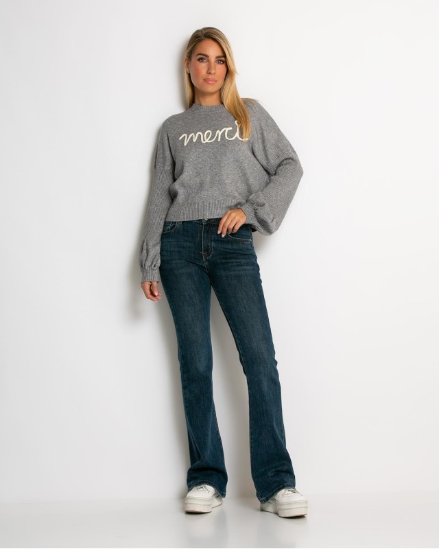 Μπλούζα μακρυμάνικη Merci γκρι