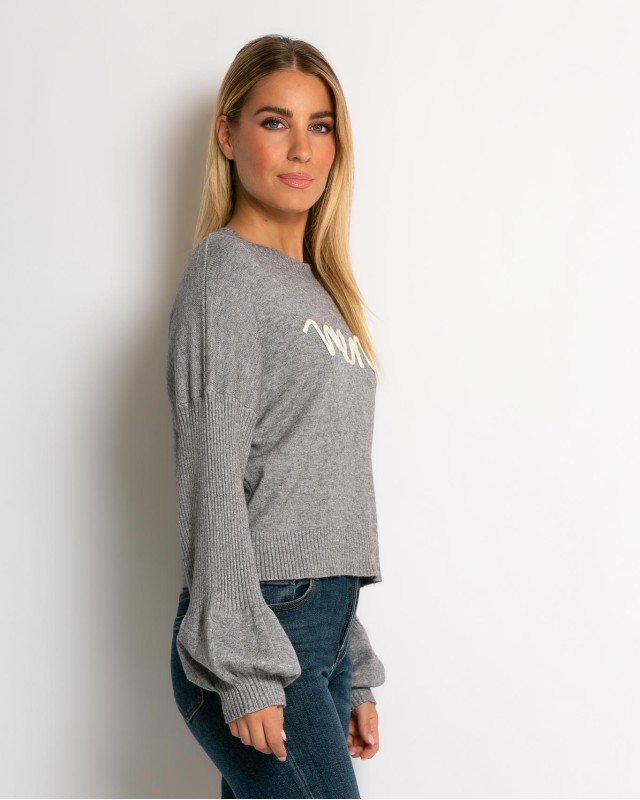 Μπλούζα μακρυμάνικη Merci γκρι