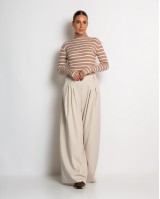 Μπλούζα πλεκτή ριγέ ζιβάγκο ταμπά