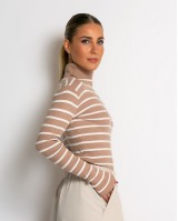 Μπλούζα πλεκτή ριγέ ζιβάγκο ταμπά