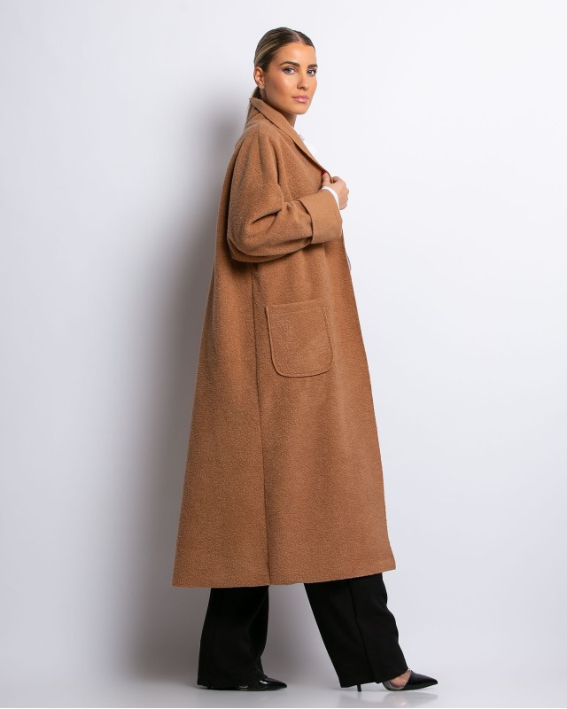 Παλτό μακρύ κάμελ