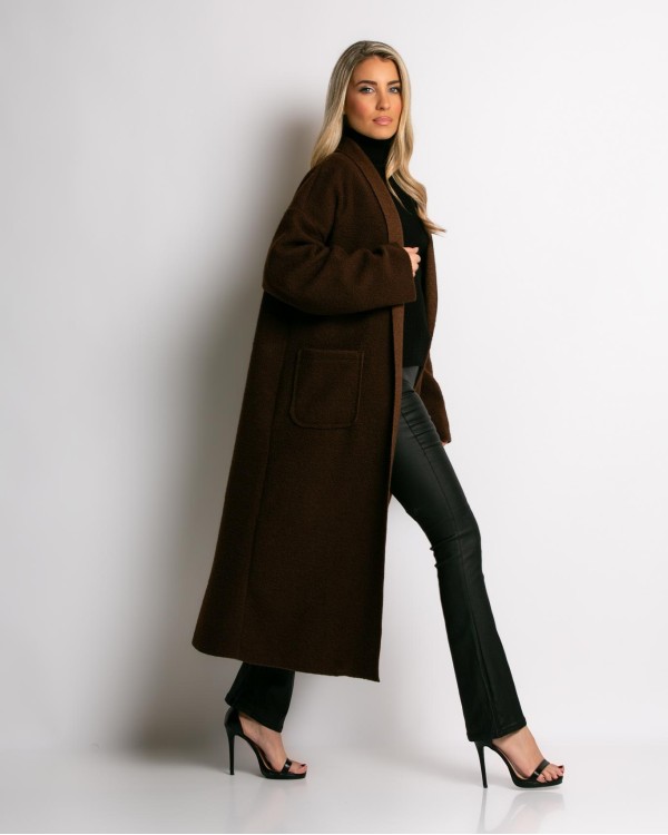 Παλτό μακρύ μπορντώ