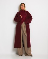 Παλτό μακρύ μπορντώ