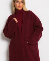 Παλτό μακρύ μπορντώ