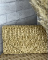 Ψάθινο Clutch ταμπά Ψάθινο Clutch ταμπά