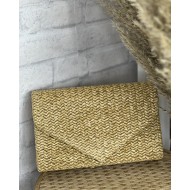 Ψάθινο Clutch ταμπά