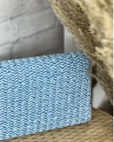Ψάθινο Clutch γαλάζιο
