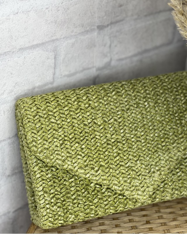 Ψάθινο Clutch λαδί Ψάθινο Clutch λαδί