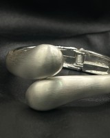 Open Curve Bangle silver