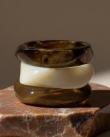 Amber Smoke Bangle