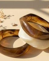 Mustard Moss Bangle