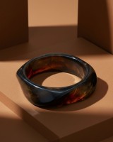 Amber Smoke Bangle