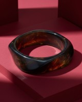Amber Smoke Bangle
