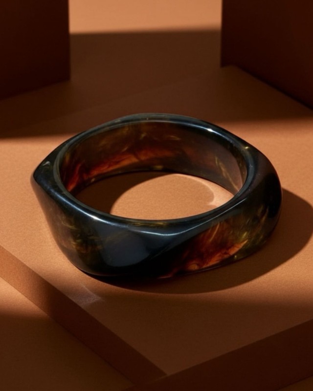 Amber Smoke Bangle