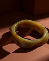 Mustard Moss Bangle