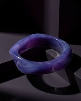 Amethyst Swirl Bangle