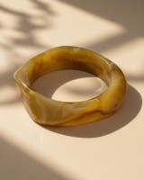 Mustard Moss Bangle
