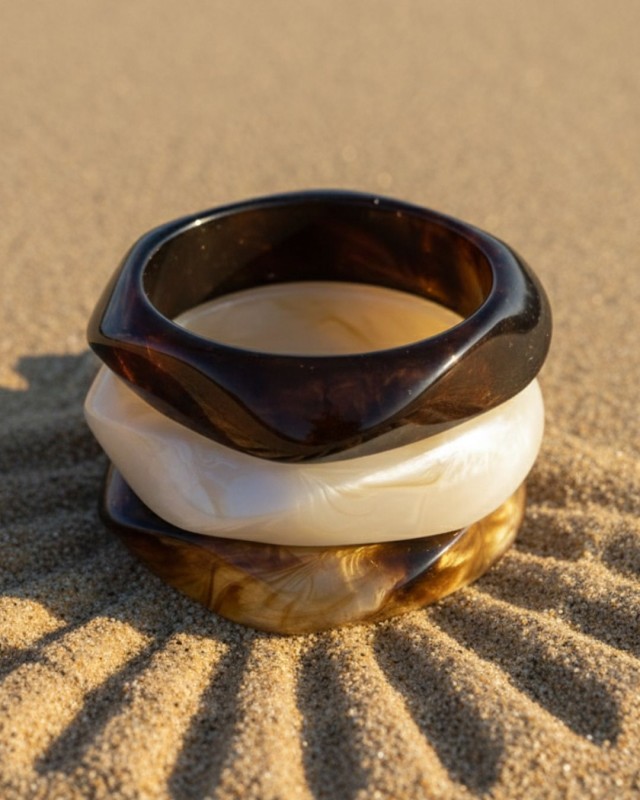 Camel Moss Bangle