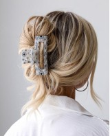 Modern Monochrome Eye Claw Clip