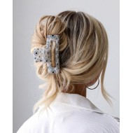 Modern Monochrome Eye Claw Clip