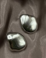Fluid Rock Earrings silver