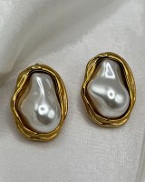 Organic Pearl Shell Earrings 