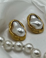 Organic Pearl Shell Earrings 