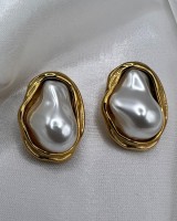 Organic Pearl Shell Earrings 