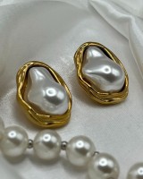 Organic Pearl Shell Earrings 