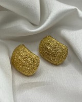 Textured Gold Earrings