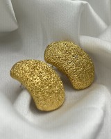 Textured Gold Earrings