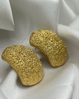 Textured Gold Earrings