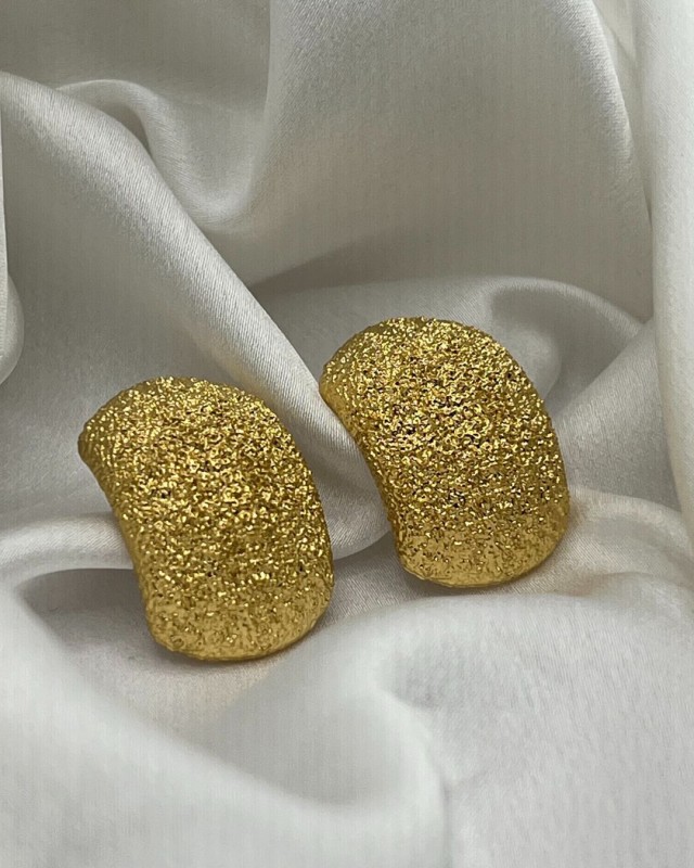 Textured Gold Earrings