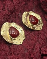 Red Stone Earrings