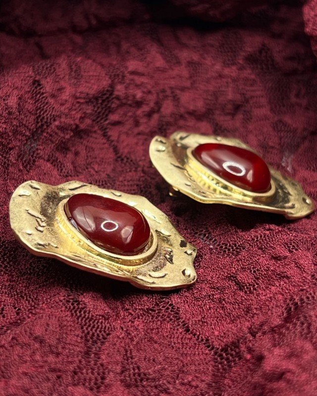 Red Stone Earrings
