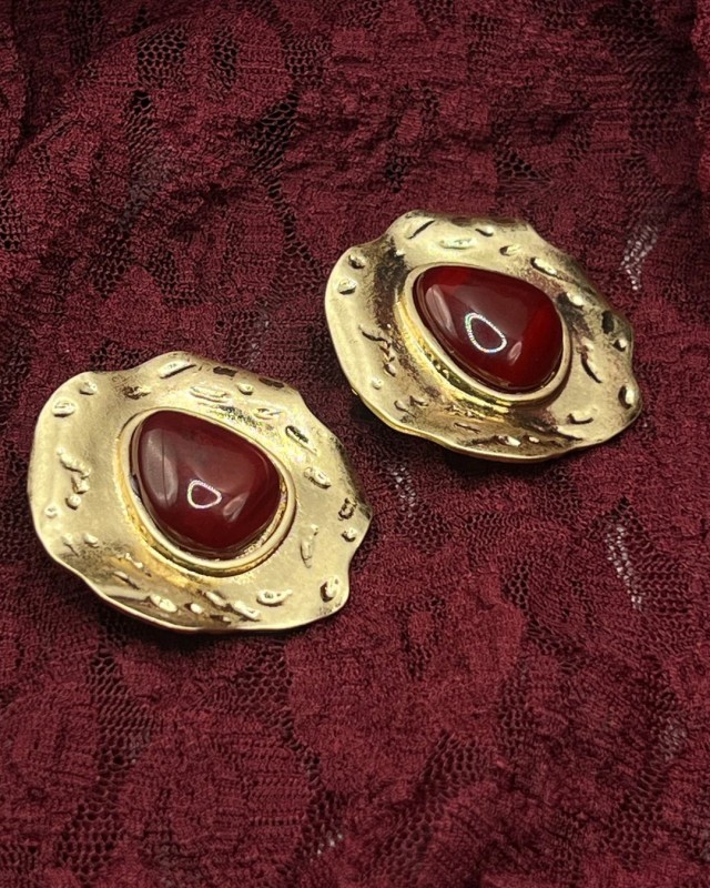 Red Stone Earrings
